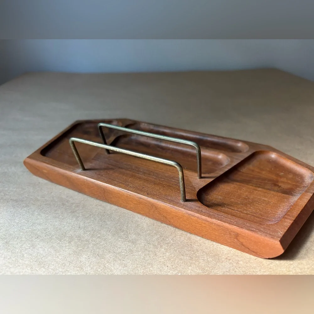 Vintage Wooden dresser butler with Metal details
